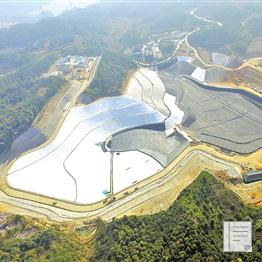 溫州西向生態(tài)填埋場(chǎng)一期工程4月份建成